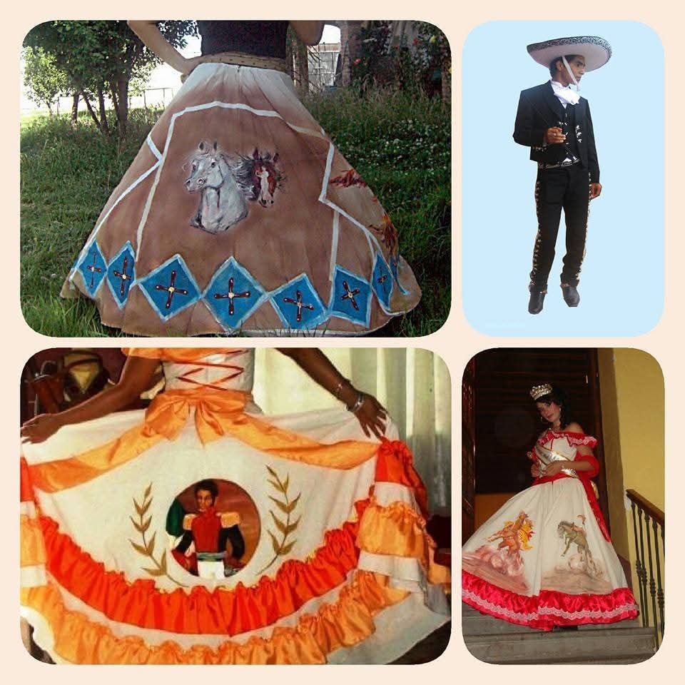 Falda regional bordada a mano — vestimenta regional mexicana